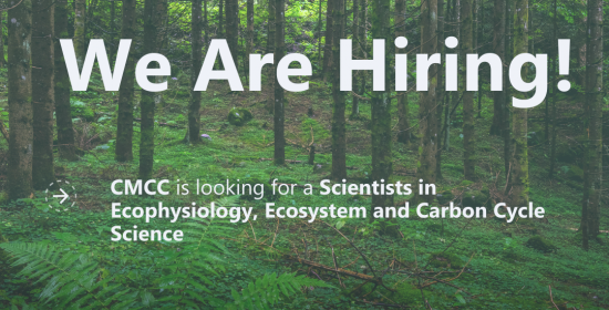 CONCERTO and CMCC are looking for scientists in Ecophysiology, Ecosystem and Carbon Cycle Science